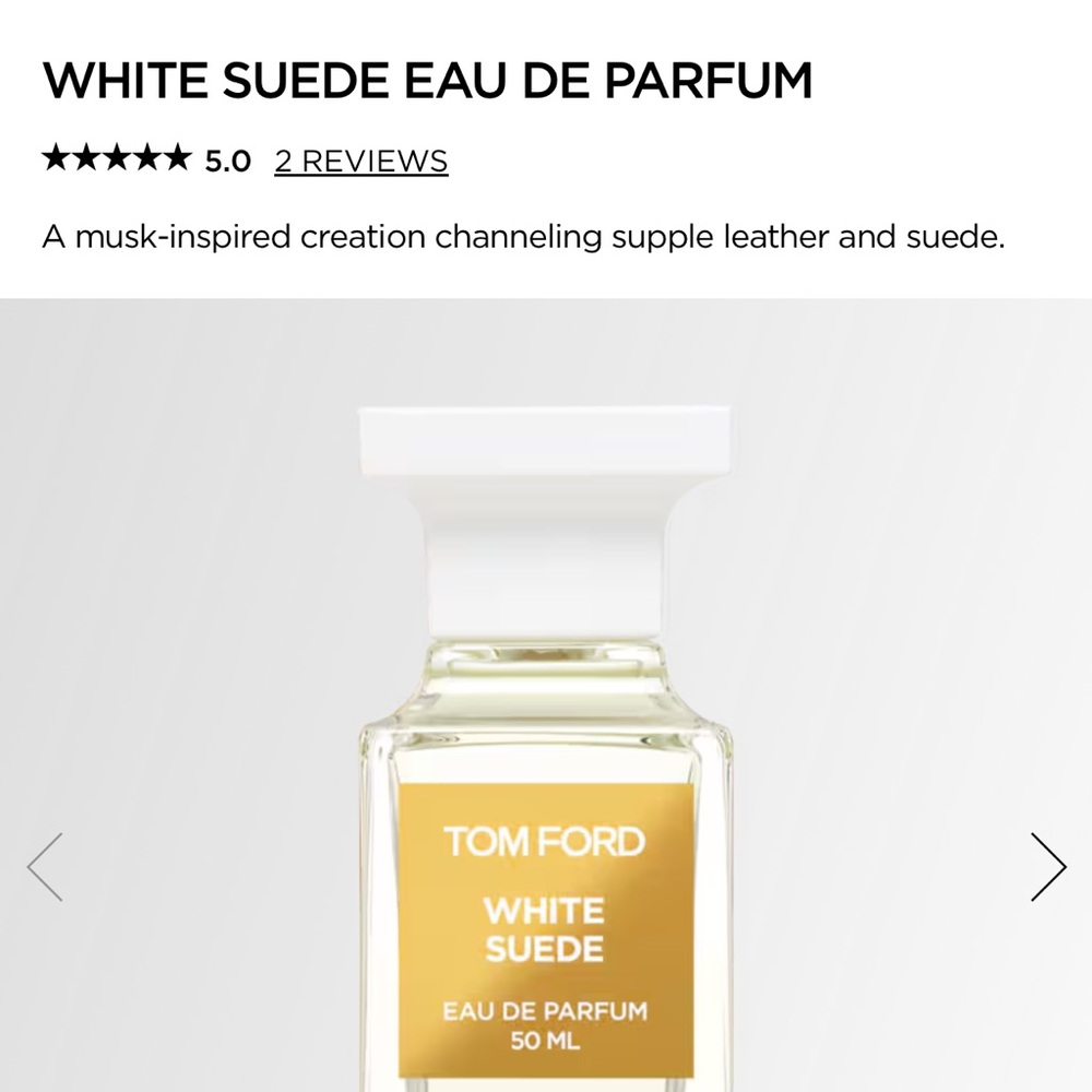 Tom Ford White Suede Eau de Parfum - Elegant Cream and Gold